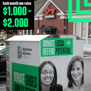 Donation bins value 1,000 - 2,000 per month